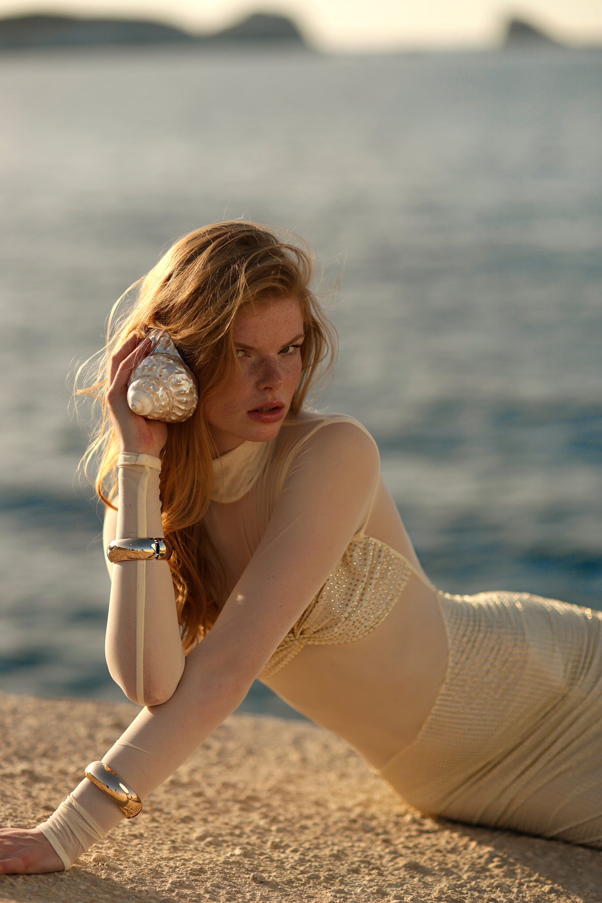 SHEER CRYSTAL YELLOW DRESS