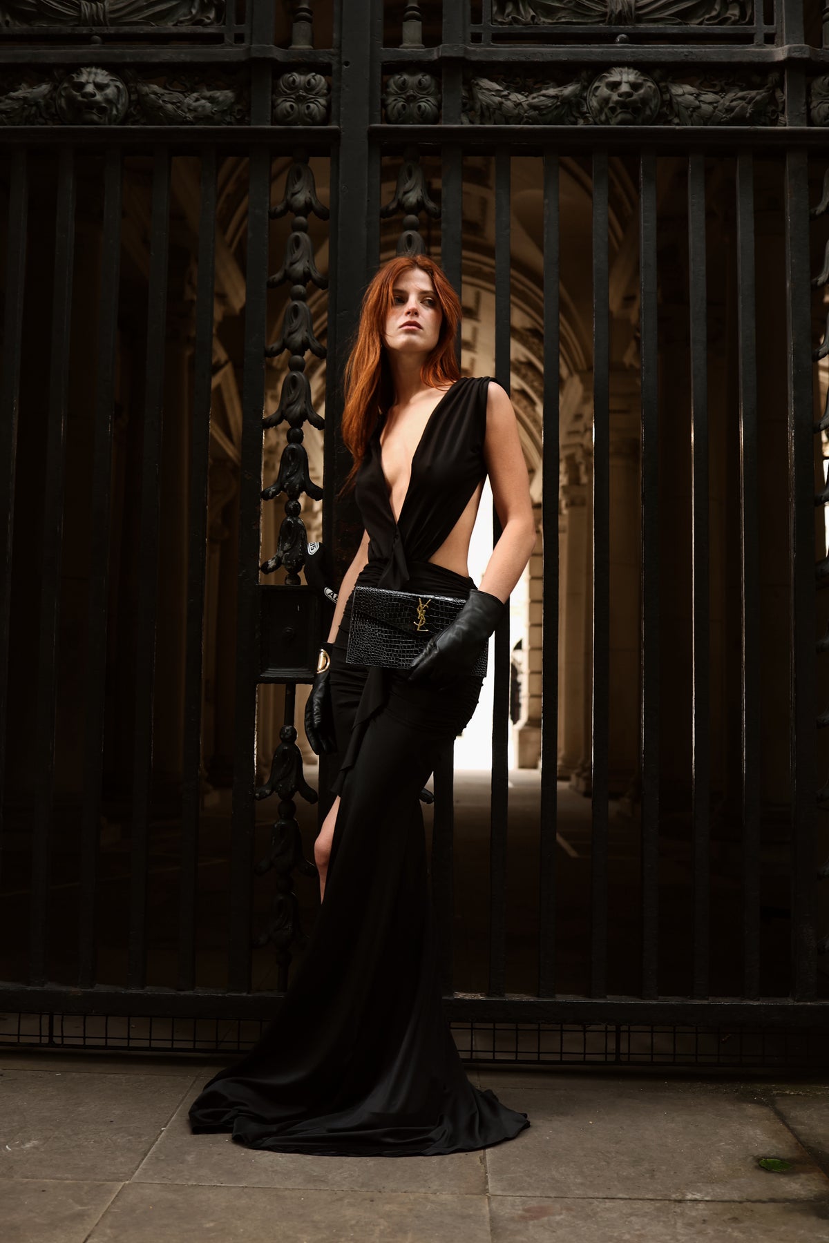 LONG BORDEOUS DRESS