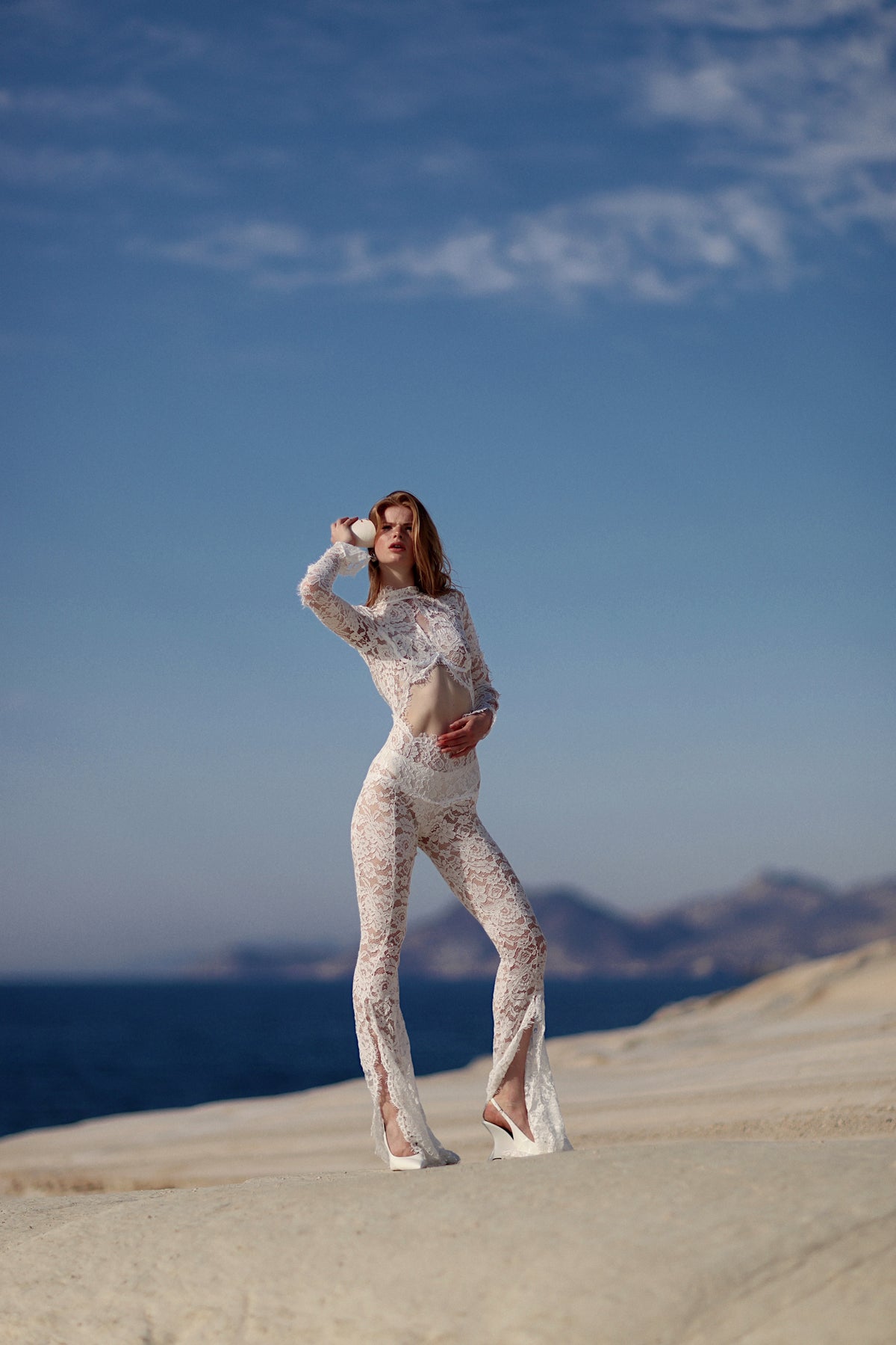 BLONDE LACE JUMPSUIT