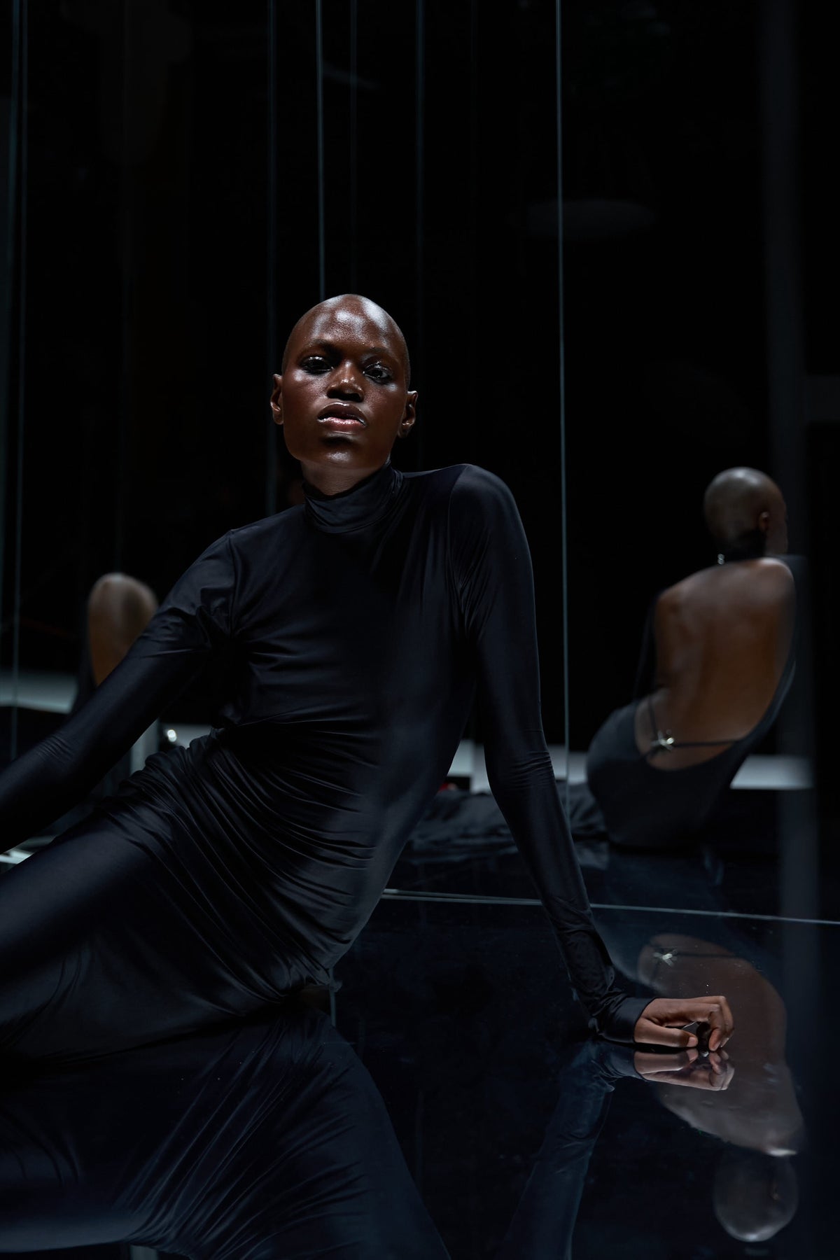 STAR-BACK LIQUID GOWN