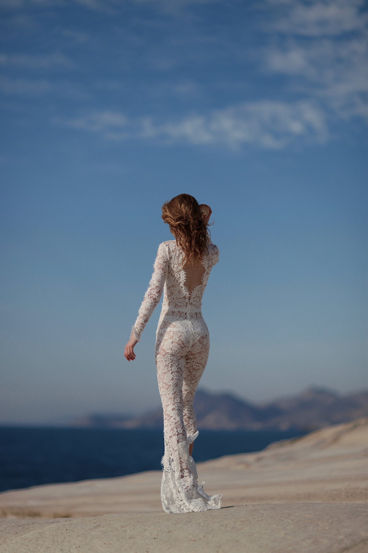 BLONDE LACE JUMPSUIT