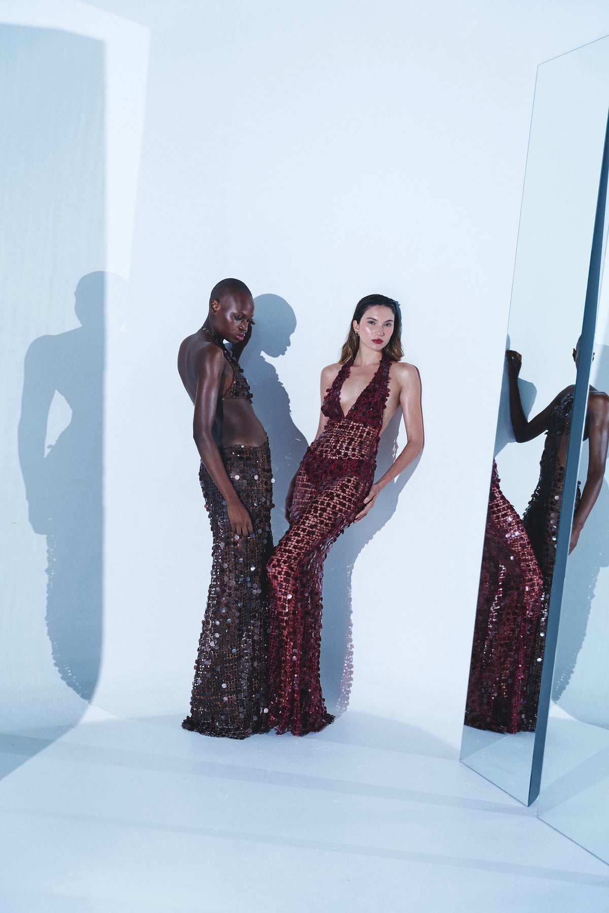 BRONZE MIRAGE HALTER DRESS- PRE ORDER