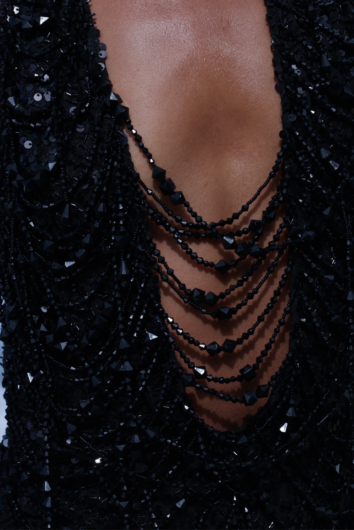 CRYSTAL HALTER MINI DRESS- PRE ORDER