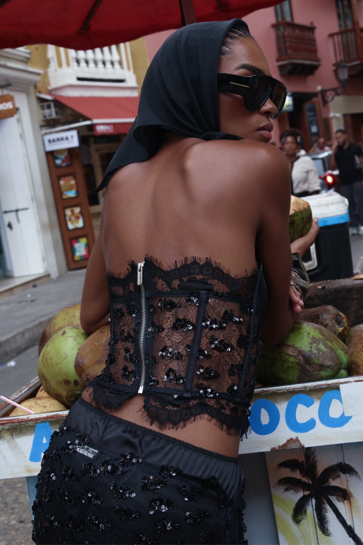 LACE CORSET SET